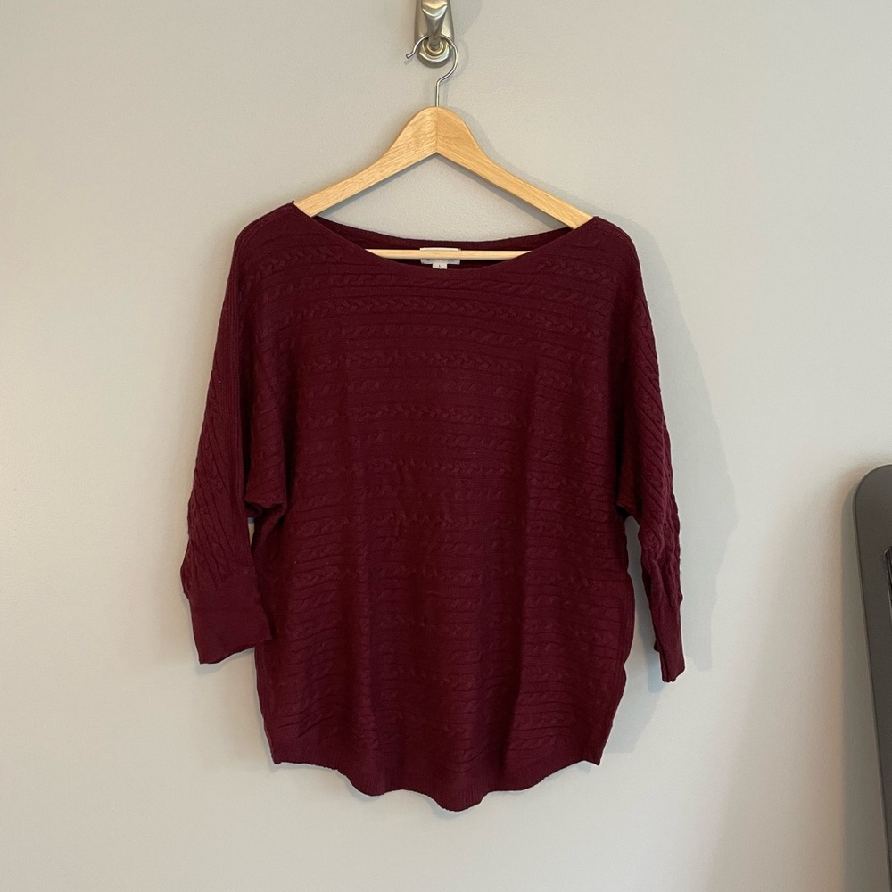 Women's Burgundy Sweater